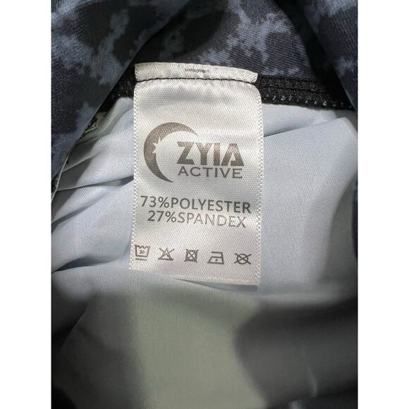 Zyia‎ Active Stone Leopard Printed Scrunchy Light & Luxe Activewear Leggings - 2 - Picture 9 of 10